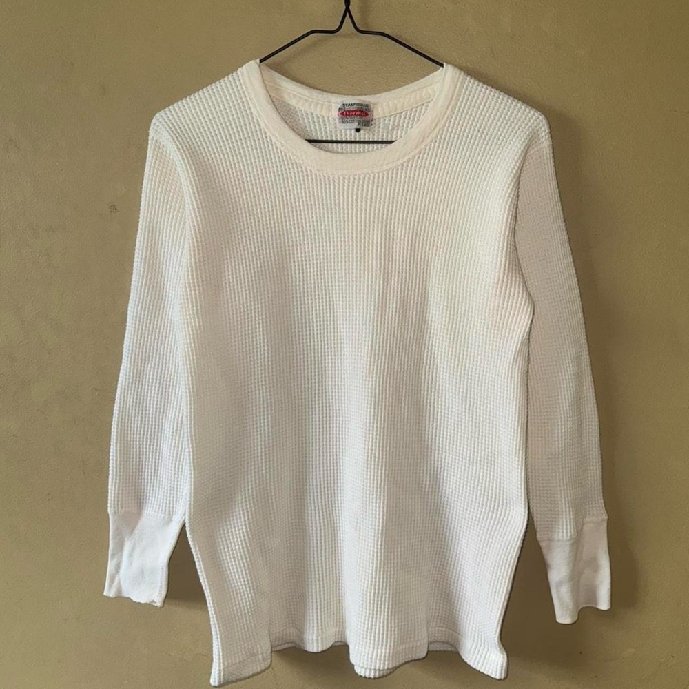 Vintage ‘60s Stanfield’s Truro Nova Scotia Thermal Waffle Knit Longsleeve Shirt